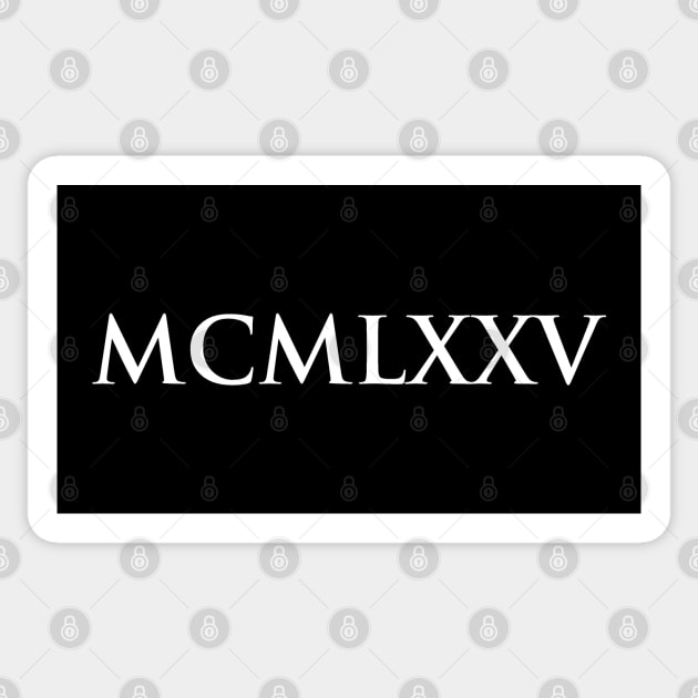 1975 MCMLXXV (Roman Numeral) Sticker by gemgemshop